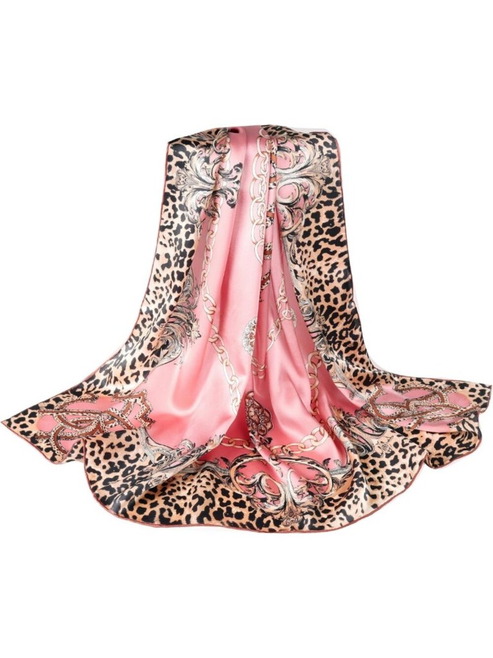 Luxurious 100% Mulberry Silk Large Square Scarf | Hair Wraps & Shawls 43